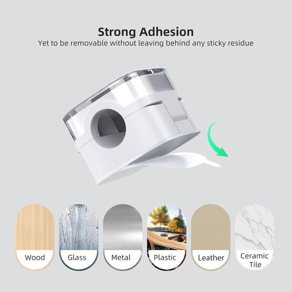 Cord Holder, 6 Pack Magnetic Cable Clips, Strong Adhesive Cord Holder for Nights - Picture 5 of 7